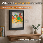 Quadro Porta Desenhos A4 Infantil com Armazenamento